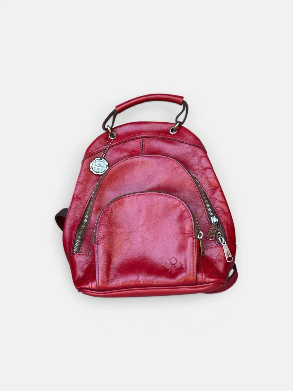Patricia Nash 10 Year Anniversary Edition Red Leather Backpack